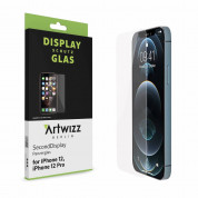 Artwizz SecondDisplay Glass Protectоr - калено стъклено защитно покритие за дисплея на iPhone 12, iPhone 12 Pro (прозрачен)