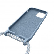 Artwizz HangOn Silicone Case - силиконов (TPU) калъфс с връзка за носене за iPhone 12, iPhone 12 Pro (светлосин)  2