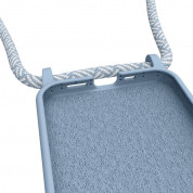 Artwizz HangOn Silicone Case - силиконов (TPU) калъфс с връзка за носене за iPhone 12, iPhone 12 Pro (светлосин)  4
