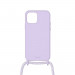Artwizz HangOn Silicone Case - силиконов (TPU) калъфс с връзка за носене за iPhone 12, iPhone 12 Pro (лилав)  2