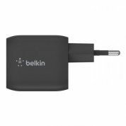 Belkin Boost Charge Pro GaN Dual USB-C Wall Charger PD 45W - захранване за ел. мрежа с 2xUSB-C PD изходи с технология за бързо зареждане (черен)  2