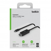 Belkin Connect USB-C to HDMI 2.1, 8K 60Hz Cable - кабел за свързване от USB-C към HDMI 8K (200 см) (черен)  4
