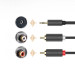 Ugreen AV102 2xRCA Male to 3.5mm Male Audio Cable - качествен аудио кабел 2xRCA (мъжко) към 3.5mm (мъжко) (10 метра) (черен) 4