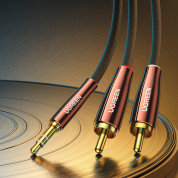 Ugreen AV170 2xRCA Male to 3.5mm Male Audio Cable - качествен аудио кабел 2xRCA (мъжко) към 3.5mm (мъжко) (300 см) (черен) 1