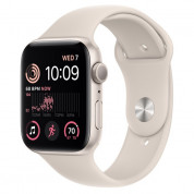 Apple Watch Starlight Sport Band Stainless Steel Pin - оригинална силиконова каишка за Apple Watch 38мм, 40мм, 41мм (разопакован продукт)