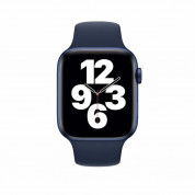 Apple Watch Deep Navy Sport Band Stainless Steel Pin - оригинална силиконова каишка за Apple Watch 42мм, 44мм, 45мм, Ultra 49мм (тъмносин) (reconditioned) 1