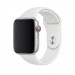 Apple Watch White Sport Band - оригинална силиконова каишка за Apple Watch 38мм, 40мм, 41мм (бял) (разопакован продукт) 1