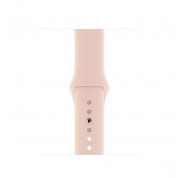 Apple Watch Pink Sand Sport Band Stainless Steel Pin - оригинална силиконова каишка за Apple Watch 42мм, 44мм, 45мм, Ultra 49мм (розов пясък) (разопакован продукт) 2