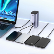 Ugreen 12-in-1 Multifunctional USB-C Docking Station Pro - мултифункционален хъб за свързване на допълнителна периферия за Macbook и USB-C устройства (сив) 9
