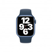 Apple Watch Abyss Blue Sport Band - оригинална силиконова каишка за Apple Watch 42мм, 44мм, 45мм, Ultra 49мм (син) (reconditioned) 1