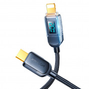 Joyroom Digital Display USB-C to Lightning Cable PD 20W - USB-C към Lightning кабел за Apple устройства с Lightning порт (120 см) (черен)