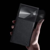 Nillkin CamShield Leather S Case - хибриден удароустойчив кожен кейс за Samsung Galaxy S23 Ultra (черен) 6