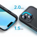 Tech-Protect MagMat MagSafe Case - хибриден удароустойчив кейс с MagSafe за iPhone 14 (син-мат) 3