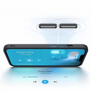 Tech-Protect MagMat MagSafe Case - хибриден удароустойчив кейс с MagSafe за iPhone 14 (син-мат) 3