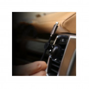 Usams Magnetic Cable Organizer Car Air Vent Mount - магнитен органайзер за кабели за радиатора на кола (черен) 4