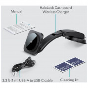 ESR HaloLock Dashboard MagSafe Magnetic Wireless Charger - поставка за таблото на кола с безжично зареждане за iPhone с Magsafe (черен) 8