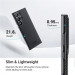 Pitaka MagEZ 3 600D Aramid Fiber MagSafe Case - кевларен кейс с MagSafe за Samsung Galaxy S23 Ultra (черен-сив)  5