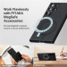 Pitaka MagEZ 3 600D Aramid Fiber MagSafe Case - кевларен кейс с MagSafe за Samsung Galaxy S23 Ultra (черен-сив)  7