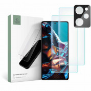 Tech-Protect Supreme Protection Set - комплект 2 броя стъклено защитно покритие за дисплея и стъклено защитно покритие за камерата на Xiaomi Poco X5 Pro 5G (прозрачен)