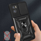 Tech-Protect CamShield Pro Hard Case - хибриден удароустойчив кейс с пръстен против изпускане за Motorola Moto G13, Moto G23 (черен) 1
