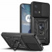 Tech-Protect CamShield Pro Hard Case - хибриден удароустойчив кейс с пръстен против изпускане за Motorola Moto G53 5G (черен) 1