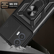 Tech-Protect CamShield Pro Hard Case - хибриден удароустойчив кейс с пръстен против изпускане за Motorola Moto G53 5G (черен) 3