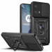 Tech-Protect CamShield Pro Hard Case - хибриден удароустойчив кейс с пръстен против изпускане за Motorola Moto G73 5G (черен) 1