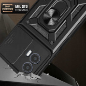Tech-Protect CamShield Pro Hard Case - хибриден удароустойчив кейс с пръстен против изпускане за Motorola Moto G73 5G (черен) 3