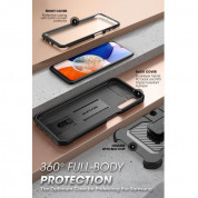 i-Blason SUPCASE Unicorn Beetle Pro Case with Screen Protector - удароустойчив хибриден кейс с вграден протектор за дисплея за Samsung Galaxy A14 4G, Galaxy A14 5G (черен) 5