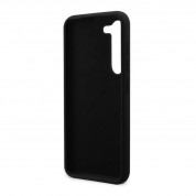 Guess Liquid Silicone Metal Logo Case - силиконов (TPU) калъф за Samsung Galaxy S23 Plus (черен)  4