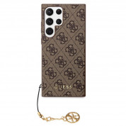 Guess 4G Charms Collection Hard Case for Samsung Galaxy S23 Ultra (brown) 1