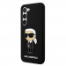 Karl Lagerfeld Liquid Silicone Ikonik NFT Case - дизайнерски силиконов кейс за Samsung Galaxy S23 (черен) 1