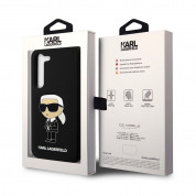 Karl Lagerfeld Liquid Silicone Ikonik NFT Case - дизайнерски силиконов кейс за Samsung Galaxy S23 (черен) 5