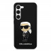 Karl Lagerfeld Liquid Silicone Ikonik NFT Case - дизайнерски силиконов кейс за Samsung Galaxy S23 (черен) 2