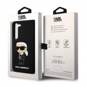 Karl Lagerfeld Liquid Silicone Ikonik NFT Case - дизайнерски силиконов кейс за Samsung Galaxy S23 Plus (черен) 5