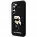 Karl Lagerfeld Liquid Silicone Ikonik NFT Case - дизайнерски силиконов кейс за Samsung Galaxy S23 Plus (черен) 1