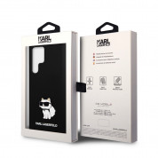 Karl Lagerfeld Liquid Silicone Choupette NFT Case - дизайнерски силиконов кейс за Samsung Galaxy S23 Ultra (черен) 5