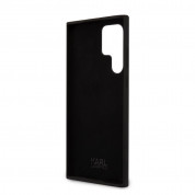 Karl Lagerfeld Liquid Silicone Ikonik NFT Case - дизайнерски силиконов кейс за Samsung Galaxy S23 Ultra (черен) 4