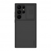 Nillkin CamShield Silky Silicone Case - силиконов (TPU) калъф за Samsung Galaxy S23 Ultra (черен)