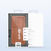 Nillkin Qin Book Pro Leather Flip Case - кожен калъф, тип портфейл за Samsung Galaxy S23 (черен) 8