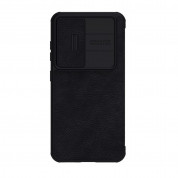 Nillkin Qin Book Pro Leather Flip Case - кожен калъф, тип портфейл за Samsung Galaxy S23 (черен)