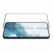 Nillkin 2.5D CP+ PRO Full Coverage Tempered Glass - калено стъклено защитно покритие за дисплея на Samsung Galaxy S23 (черен-прозрачен)  3
