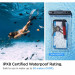 Spigen Aqua Shield A610 Universal Waterproof Floating Case IPX8 2 Pack - 2 броя универсални водоустойчиви калъфи за смартфони до 6.9 инча (прозрачен) 8
