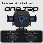 Spigen OneTap 3 Universal Dashboard Car Mount - поставка за таблото или стъклото на кола за смартфони с дисплей от 4 до 8 инча (черен) 8