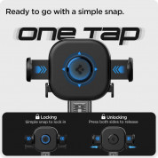 Spigen OneTap Universal Air Vent Car Mount - поставка за радиатора на кола за смартфони с дисплей от 4 до 8 инча (черен) 5