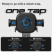 Spigen OneTap Universal Air Vent Car Mount - поставка за радиатора на кола за смартфони с дисплей от 4 до 8 инча (черен) 6