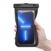 Spigen Aqua Shield A601 Universal Waterproof Case IPX8 2 Pack - 2 броя универсални водоустойчиви калъфи за смартфони до 7 инча (черен) 5