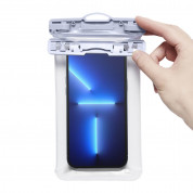 Spigen Aqua Shield A601 Universal Waterproof Case IPX8 Pack - универсален водоустойчив калъф за смартфони до 7 инча (светлосин) (2 броя) 3