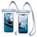 Spigen Aqua Shield A601 Universal Waterproof Case IPX8 2 Pack - 2 броя универсални водоустойчиви калъфи за смартфони до 7 инча (светлосин) 1