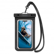 Spigen Aqua Shield A601 Universal Waterproof Case IPX8 - универсален водоустойчив калъф за смартфони до 7 инча (черен)